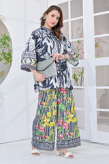 Jogi By Noorma Kaamal Unstitched 2 Piece Printed Raw Silk Suit-NK-RSP-05