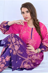 Jogi By Noorma Kaamal Unstitched 2 Piece Printed Raw Silk Suit-NK-RSP-08