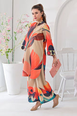 Jogi By Noorma Kaamal Unstitched 2 Piece Printed Raw Silk Suit-NK-RSP-10