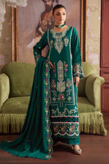 Nova By Mahnur Unstitched 3 Piece Khaddar Winter Suit-NK-09