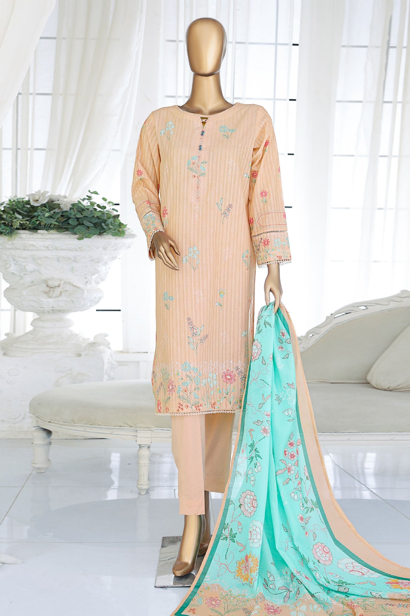 Ninokara By HZ Unstitched 3 Piece Printed Lawn Collection-NP-1174
