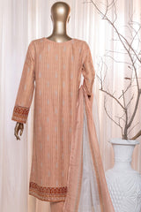 Ninokara Prints By HZ Unstitched 3 Piece Digital Printed Lawn Suit-NP-203