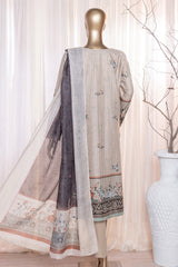 Ninokara Prints By HZ Unstitched 3 Piece Digital Printed Lawn Suit-NP-204