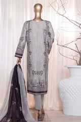 Ninokara Prints By HZ Unstitched 3 Piece Digital Printed Lawn Suit-NP-205