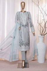 Ninokara Prints By HZ Unstitched 3 Piece Digital Printed Lawn Suit-NP-206