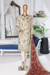 Nayab By HZ Unstitched 3 Piece Digital Printed Doriya Lawn Vol-03 Suit-NPD-01