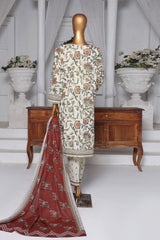 Nayab By HZ Unstitched 3 Piece Digital Printed Doriya Lawn Vol-03 Suit-NPD-01