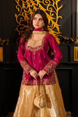 Omal By Komal Stitched 3 Piece Formals Suit-Mahpara