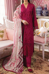Maya by Nureh Unstitched 3 Piece Emb Lawn Suit-NS-109