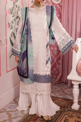 Maya by Nureh Unstitched 3 Piece Emb Lawn Suit-NS-112