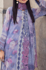 Maya By Nureh Unstitched 3 Piece Emb Swiss Voil Suit-NS-119