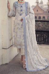 Maya By Nureh Unstitched 3 Piece Emb Swiss Voil Suit-NS-122