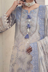 Maya By Nureh Unstitched 3 Piece Emb Swiss Voil Suit-NS-122