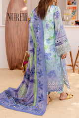 Gardenia By Nureh Unstitched 3 Piece Printed & Emb Lawn Suit-NS-130