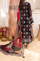 Gardenia By Nureh Unstitched 3 Piece Printed & Emb Lawn Suit-NS-133