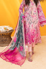 Gardenia By Nureh Unstitched 3 Piece Printed & Emb Lawn Suit-NS-135