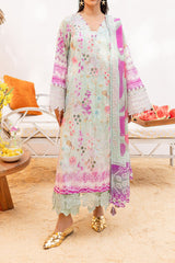 Gardenia By Nureh Unstitched 3 Piece Printed & Emb Lawn Suit-NS-136