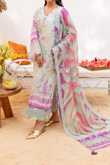 Gardenia By Nureh Unstitched 3 Piece Printed & Emb Lawn Suit-NS-136