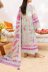 Gardenia By Nureh Unstitched 3 Piece Printed & Emb Lawn Suit-NS-136