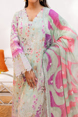 Gardenia By Nureh Unstitched 3 Piece Printed & Emb Lawn Suit-NS-136