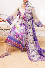 Gardenia By Nureh Unstitched 3 Piece Printed & Emb Lawn Suit-NS-138