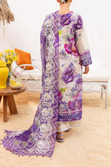 Gardenia By Nureh Unstitched 3 Piece Printed & Emb Lawn Suit-NS-138