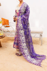 Gardenia By Nureh Unstitched 3 Piece Printed & Emb Lawn Suit-NS-138