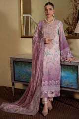 Maya By Nureh Unstitched 3 Piece Emb And Printed Swiss Lawn Suit-NS-159