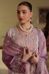 Maya By Nureh Unstitched 3 Piece Emb And Printed Swiss Lawn Suit-NS-159