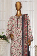 Bin Saeed Stitched 3 Piece Exclusive Printed Lawn Vol-04 Suit-NSM-1902-White
