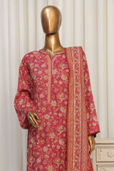 Bin Saeed Stitched 3 Piece Exclusive Printed Lawn Vol-04 Suit-NSM-1904-Pink
