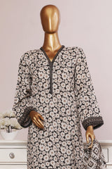 Bin Saeed Stitched 3 Piece Exc Printed Lawn With Farshi Shalwar Suit-NSM-2065-White