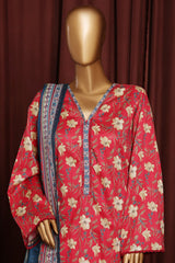 Bin Saeed Exclusive Printed Lawn With Farshi Shalwar Vol-06 Suit-NSM-2167-Atishi