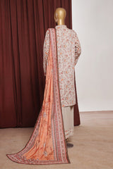 Bin Saeed Exclusive Printed Lawn With Farshi Shalwar Vol-06 Suit-NSM-2169-Skin