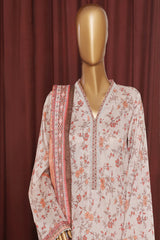 Bin Saeed Exclusive Printed Lawn With Farshi Shalwar Vol-06 Suit-NSM-2169-Skin