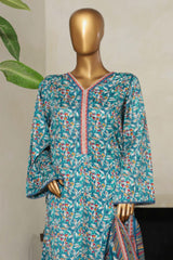 Bin Saeed Stitched 3 Piece Exclusive Printed Lawn Vol-09 Suit-NSM-2239-Green