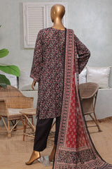 Bin Saeed Stitched 3 Piece Exc Printed Lawn Vol-03 Suit-NSM-2264-Blue