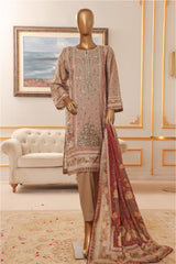 Bin Saeed Stitched 3 Piece Exclusive Chikankari Vol-07 Suit-NSM-2283-Skin