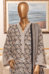 Bin Saeed Stitched 3 Piece Exclusive Chikankari Vol-07 Suit-NSM-2287-Skin