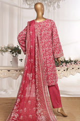 Bin Saeed Stitched 3 Piece Exc Printed Lawn Vol-03 Drop-02 Suit-NSM-2310-Pink