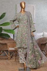 Bin Saeed Stitched 3 Piece Exc Printed Lawn Vol-03 Drop-02 Suit-NSM-2313-Pista