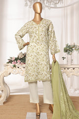 Bin Saeed Stitched 3 Piece Exc Printed Lawn Vol-03 Drop-02 Suit-NSM-2315-Pista