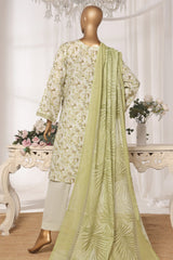 Bin Saeed Stitched 3 Piece Exc Printed Lawn Vol-03 Drop-02 Suit-NSM-2315-Pista