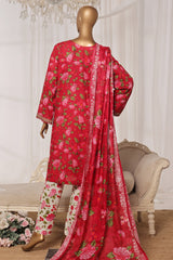 Bin Saeed Stitched 3 Piece Exc Printed Lawn Vol-03 Drop-02 Suit-NSM-2319-Pink