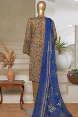 Classic Charm Modern Thread By Bin Saeed Stitched 3 Piece Lawn Collection'2025-NSM-2345-Green