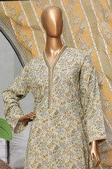 Classic Charm Modern Thread By Bin Saeed Stitched 3 Piece Lawn Suit-NSM-2353-Lemon