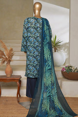 Classic Charm Modern Thread By Bin Saeed Stitched 3 Piece Lawn Collection'2025-NSM-2359-Gray