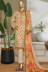 Classic Charm Modern Thread By Bin Saeed Stitched 3 Piece Lawn Collection'2025-NSM-2361-Skin