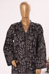 Bin Saeed Stitched 2 Piece Exclusive Printed Cotton Suit-NSM-2501-Black