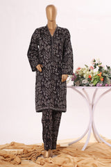 Bin Saeed Stitched 2 Piece Exclusive Printed Cotton Suit-NSM-2501-Black
